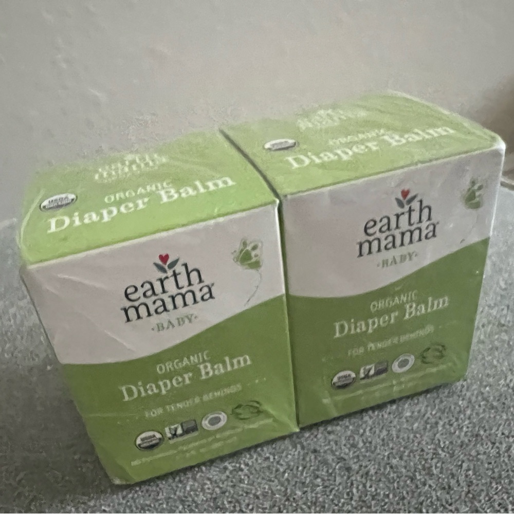 Set of 2 brand new sealed Earth Mama diaper balm